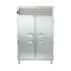 image of Traulsen RHT226WPUT-HHS 58" 2-Section Pass-Thru Refrigerator w/ 8 Half Solid Doors, Top Mount, 42.54 cu. ft.