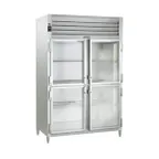 image of Traulsen RHT232D-HHG 48" 2-Section Reach-In Refrigerator w/ 4 Glass Half-Doors, Remote, 42.57 cu. ft.