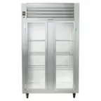 image of Traulsen RHT232DUT-FHG 48" 2-Section Reach-In Refrigerator w/ 2 Glass Doors, Top Mount, 42.57 cu. ft.