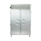 image of Traulsen RHT232W-HHS 58" 2-Section Reach-In Refrigerator w/ 4 Solid Half-Doors, Remote, 50.5 cu. ft.