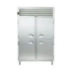image of Traulsen RHT232WPUT-HHS 58" 2-Section Pass-Thru Refrigerator w/ 8 Half Solid Doors, Top Mount, 53.4 cu. ft.