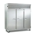 image of Traulsen RHT332WPUT-FHS 86" 3-Section Pass-Thru Refrigerator w/ 6 Solid Doors, Top Mount, 81.72 cu. ft.