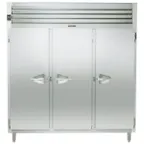 image of Traulsen RHT332WUT-FHS 86" 3-Section Reach-In Refrigerator w/ 3 Solid Doors, Top Mount, 77.45 cu. ft.