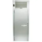 image of Traulsen RI132LP-COR02 One Section Correctional Roll-Thru Heated Cabinet with Full Height Solid Door (left hinged), 66" Pan Racks, 38.8 cu. ft.