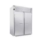 image of Traulsen RIF232H-FHS 68" 2-Section Roll-In Freezer, 2 Solid Doors, Remote Refrigeration, Stainless Steel, 79 cu. ft.