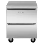 image of Traulsen UHT27-D 27" 1-Section Undercounter Refrigerator w/ 2 Drawers, 6.8 cu. ft.