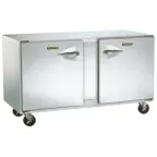 image of Traulsen UHT48-LR-SB 48" 2-Section Undercounter Refrigerator w/ 2 Doors, 13.5 cu. ft.