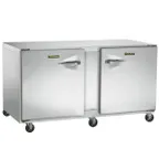 image of Traulsen UHT72-LR 72" 2-Section Undercounter Refrigerator w/ 2 Doors, 17.5 cu. ft.