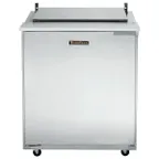 image of Traulsen UST276-L 27" 1-Door Sandwich and Salad Prep Table, 6 Pans, Stainless Steel