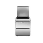 image of Traulsen UST3212-D 32" One Section Sandwich Salad Prep Table with 2 Drawers, 12 Pans, Stainless Steel
