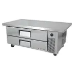 image of True TRCB-52-60-HC 60" 2 Drawers Refrigerated Chef Base,  (6) 12" x 20" Pan Capacity