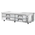 image of True TRCB-82-84-HC 84" 4 Drawers Refrigerated Chef Base,  (10) 12" x 20" Pan Capacity