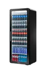 image of  24" 1-Section Glass Door Merchandiser Refrigerator in Black, 13. cu. ft.