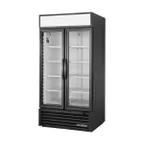 image of True GDM-35-HC~TSL01 39" 2-Section Thermal Glass Door Refrigerated Merchandiser, 35 Cu. Ft.