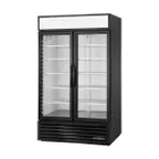 image of True GDM-43-HC~TSL01 47" 2-SectionGlass Swing Door Refrigerated Merchandiser, 40.6 Cu. Ft.