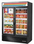 image of True GDM-49F-FLX-HC~TSL01 54" 2 Glass Door Refrigerator/Freezer Convertible Merchandiser