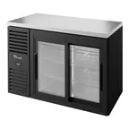 image of True TBR48-RISZ1-L-B-11-1 48" Two Sliding Glass Door Back Bar Refrigerator with LED Lighting