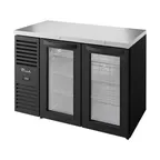 image of True TBR48-RISZ1-L-B-GG-1 48" Two Glass Swing Door Back Bar Refrigerator with LED Lighting