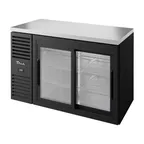image of True TBR52-RISZ1-L-B-11-1 52" 2 Sliding Glass Door Back Bar Refrigerator with LED Lighting