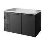 image of True TBR60-PTSZ1-L-B-SS-SS-1 60" 4 Solid Swing Door Pass-Thru Single Zone Refrigerator