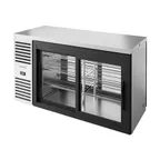 image of True TBR60-PTSZ1-L-S-11-11-1 60" 4 Solid Sliding Door Pass-Thru Single Zone Refrigerator