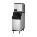 image of True TCIM-522-HA1-A/TIB-422-A Air Cooled Half Cube 550 lb Ice Machine with Bin, 320 lb Storage