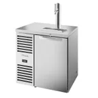 image of True TDR32-RISZ1-L-S-S-1 32" Stainless Steel Draft Beer Keg Cooler, 1 Keg Capacity