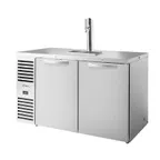 image of True TDR60-PTSZ1-L-S-SS-SS-1 60" Two Section Stainless Steel Pass-Thru Draft Beer Cooler