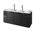 image of True TDR72-RI 72" Three Section Draft Beer Cooler, LED lighting