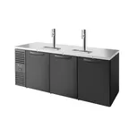 image of True TDR84-PT 84" Three Section Pass-Thru Draft Beer Cooler, LED Lighting