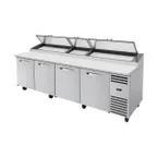 image of True TPP-AT-119-HC~SPEC3 119" 4 Doors Refrigerated Pizza Prep Table, (15) 1/3 Pans