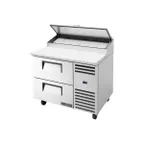 image of True TPP-AT-44D-2-HC~SPEC3 44" Refrigerated Pizza Prep Table w/ 2 Drawers, (6) 1/3 Pans