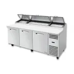 image of True TPP-AT2-93-HC~SPEC3 93" Refrigerated Pizza Prep Table w/ 3 Doors, (12) 1/3 Pans