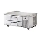 image of True TRCB-48 48" 2 Drawers Refrigerated Chef Base,  (4) 12" x 20" Pan Capacity