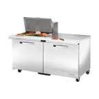 image of True TSSU-60-12M-B-HC~SPEC3 60" Mega Top Sandwich/Salad Prep Table w/ 2 Doors 12 Pans
