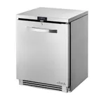 image of True TUC-24F-HC~SPEC3 24" 1-Section Undercounter Freezer w/ 1 Door, Stainless Steel