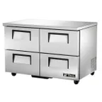 image of True TUC-48D-4-HC 48" 2-Section Undercounter Refrigerator w/ 4 Drawers