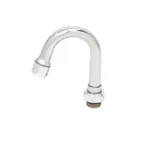 image of T&S Brass 131XM Nozzle, Swivel, 4-3/4" H, 2-13/16" Spread, Gooseneck