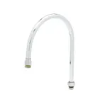 image of T&S Brass 135XM Nozzle, Swivel, 12-1/16" H, 8-3/4" Spread, Gooseneck