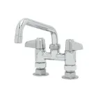 image of T&S Brass 5F-4DLS08A Equip Faucet, 4", Deck Mount, 8" Swing Nozzle