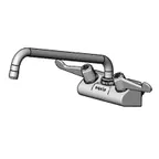 image of T&S Brass 5F-4WWX12 Equip Faucet, 4" Wall Mount, 12" Swing Nozzle