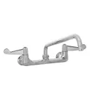 image of T&S Brass 5F-8WWB12 Equip Faucet, Swivel, 8", Wall Mount, 12" Swing Nozzle