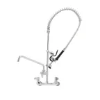 image of T&S Brass 5PR-8W12 Equip Pre-Rinse Unit, 8" Centers, Wall Mount Base