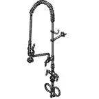 image of T&S Brass B-0113-12-CRVB Easyinstall Pre-Rinse Unit, Single-Deck Mount