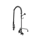 image of T&S Brass B-0113-14CRQJST Easyinstall Pre-Rinse Unit, Double, Deck Mount