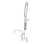 image of T&S Brass B-0123-12CRBJST Easyinstall Pre-Rinse Unit, Deck Mount Base
