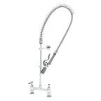 image of T&S Brass B-0123-CR-BJ Easyinstall Pre-Rinse Unit, Deck Mount Base, 8" Center