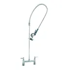 image of T&S Brass B-0123-CR Easyinstall Pre-Rinse Unit, Deck Mount Base, 8" Center