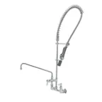 image of T&S Brass B-0133-14-CRBJ Easyinstall Pre-Rinse Unit, 8" Wall Mount