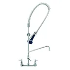 image of T&S Brass B-0133-14CRB8SK Easyinstall Pre-Rinse Unit, 8" Wall Mount